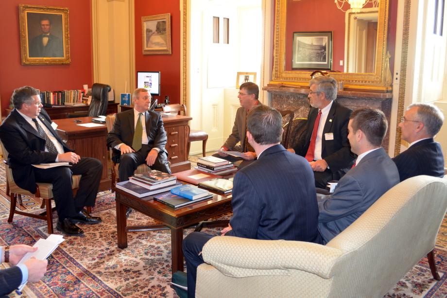 U.S. Senator Dick Durbin (D-IL) met with members of the Illinois Soybean Association to discuss the Farm Bill and other agricultural priorities.
